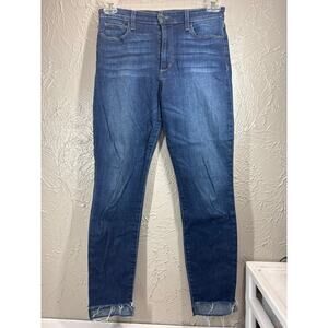 Joes Jeans Skinny Ankle Hi-Low Cutout Hem Womens Stretch Pockets Size 28 x 27